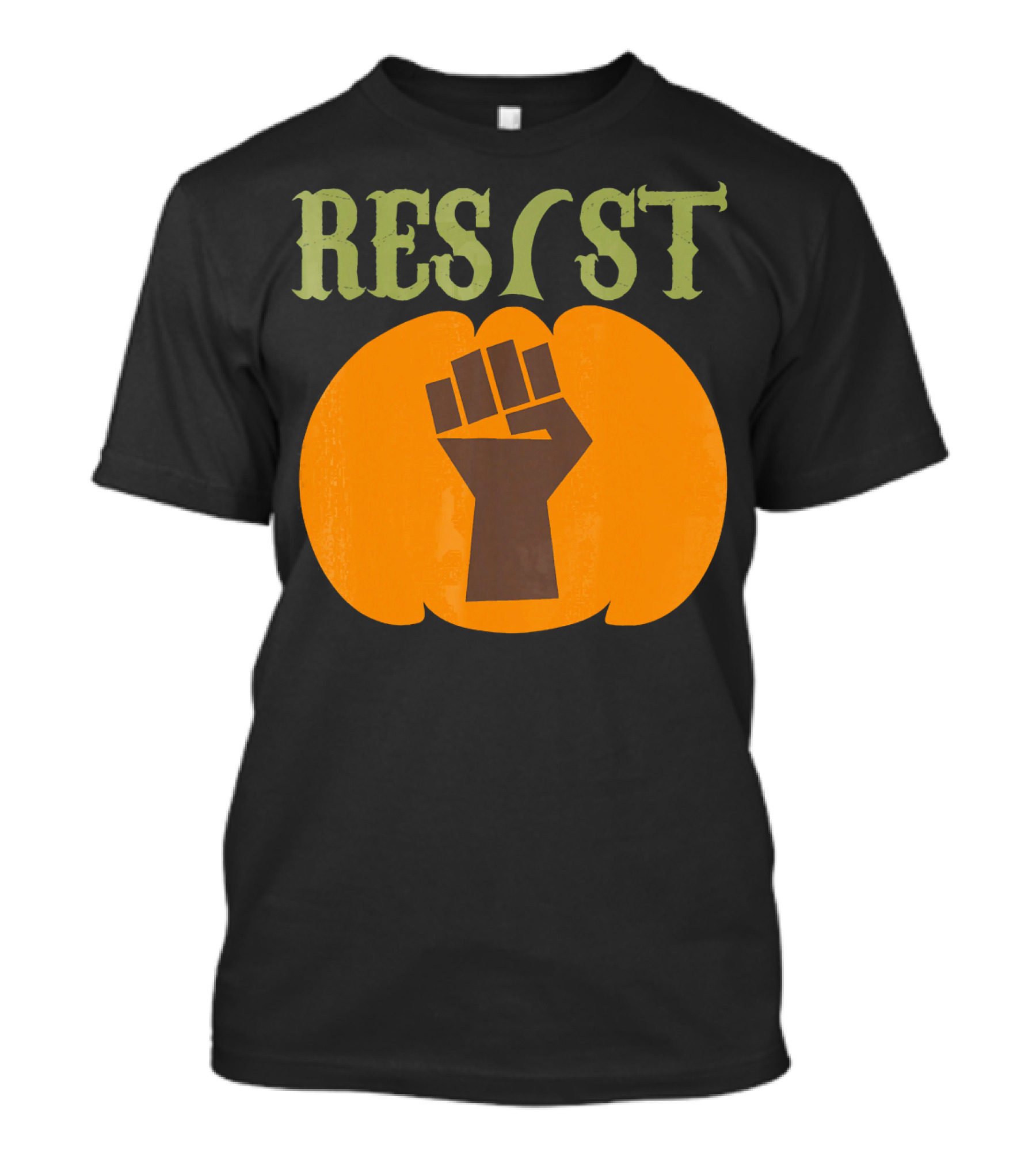 Resist Halloween Pumpkin Fist Political T-Shirt