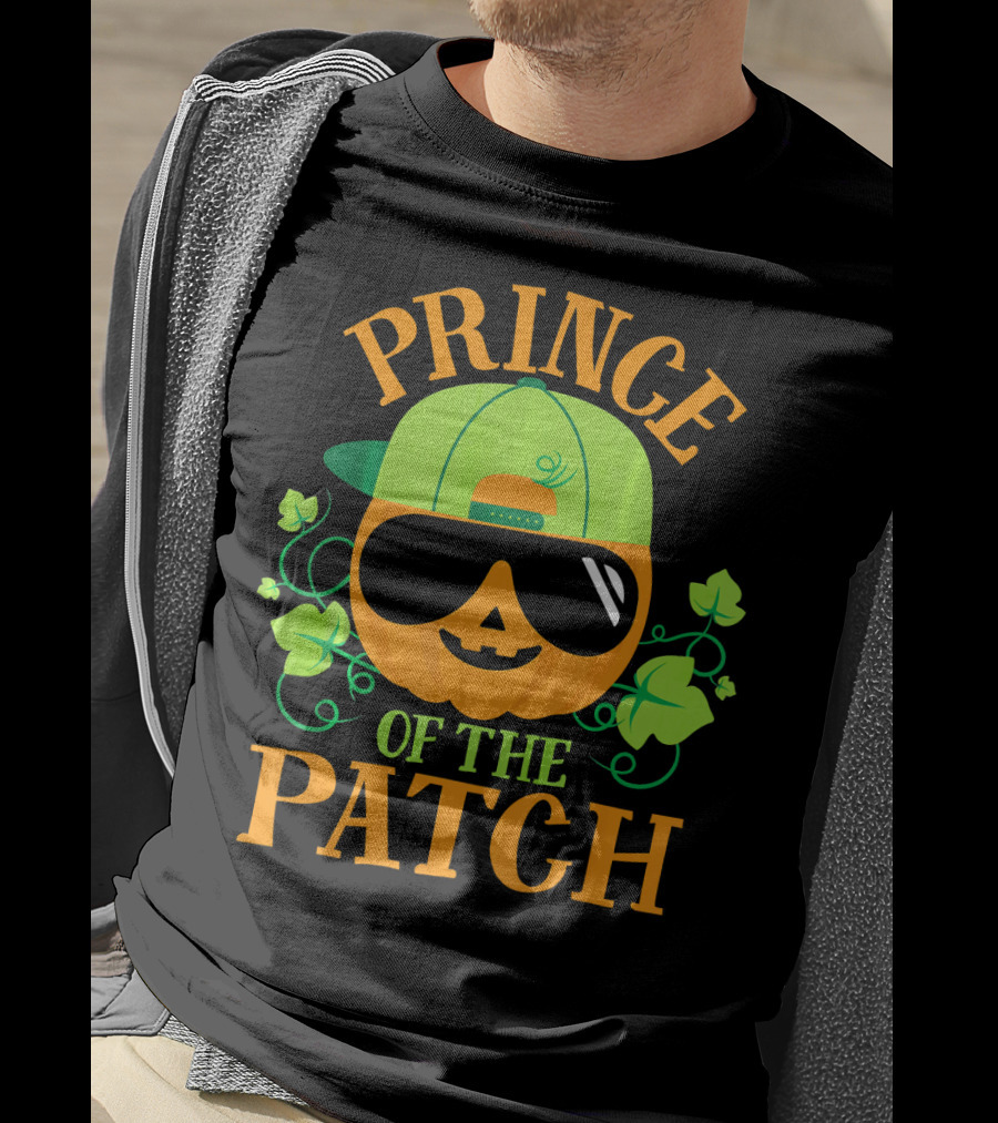 Prince Pumpkin Of The Patch In Shades And Green Hat T-Shirt