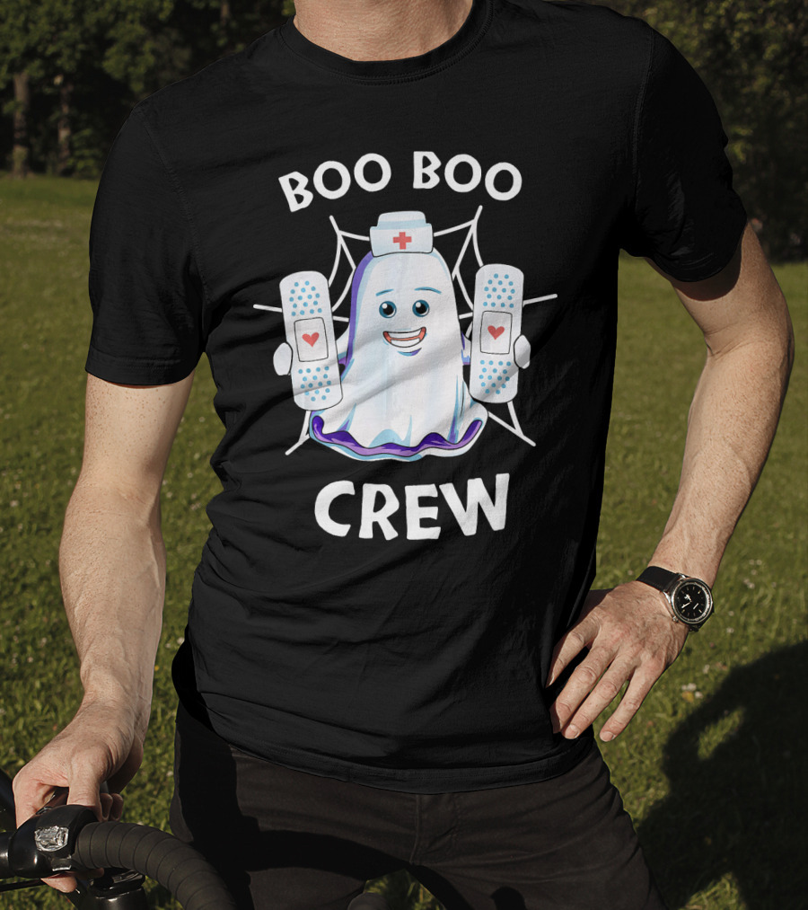 BOO BOO CREW Halloween Funny Nurse Costume T-Shirt