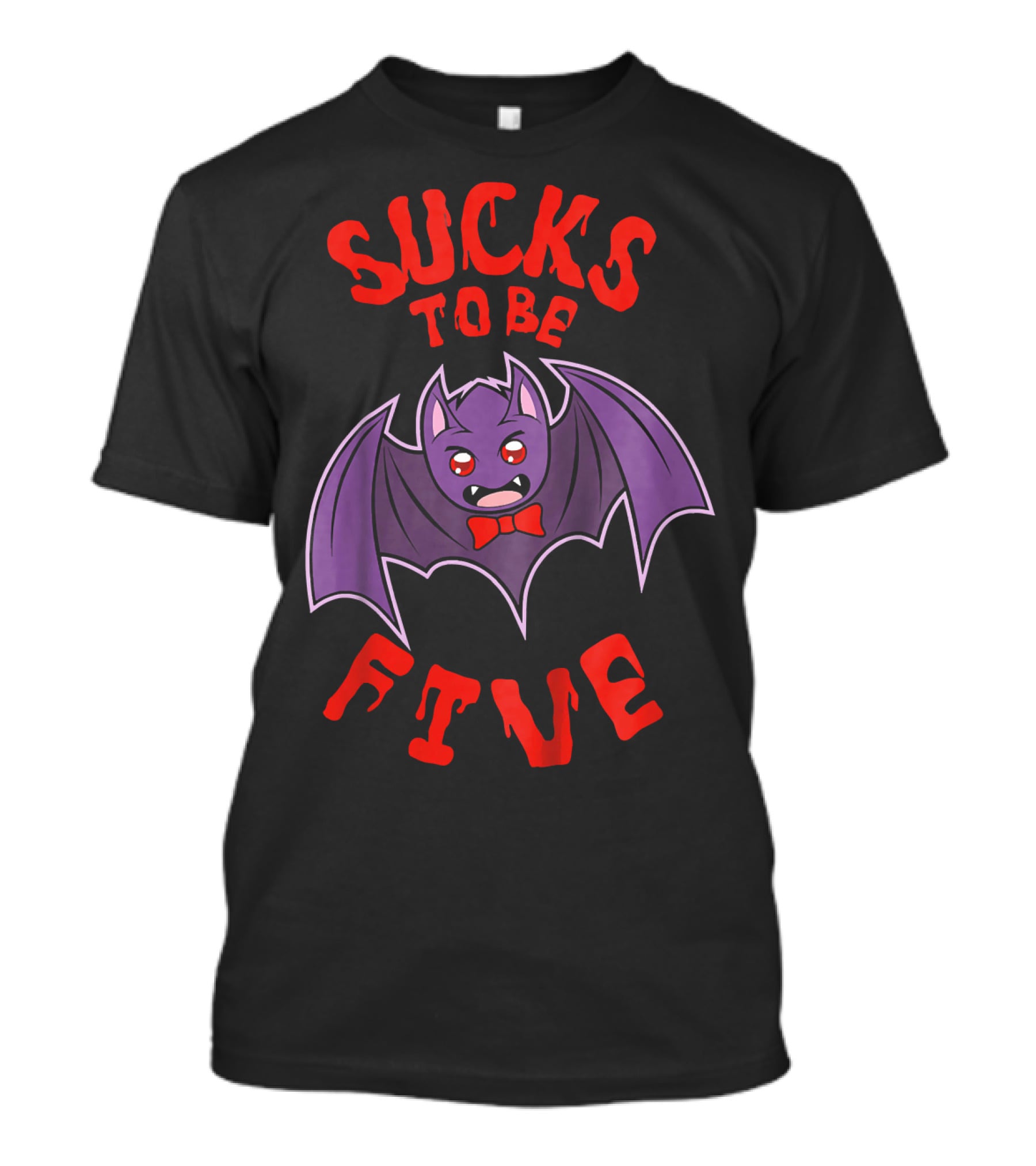 Sucks To Be Five Bat Halloween Kids Costume T-Shirt