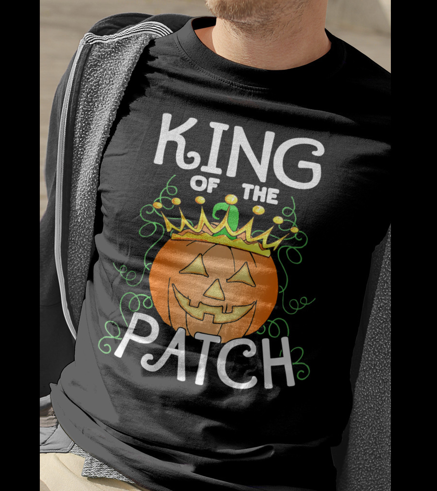 Halloween King Of The Patch Pumpkin With Crown T-Shirt