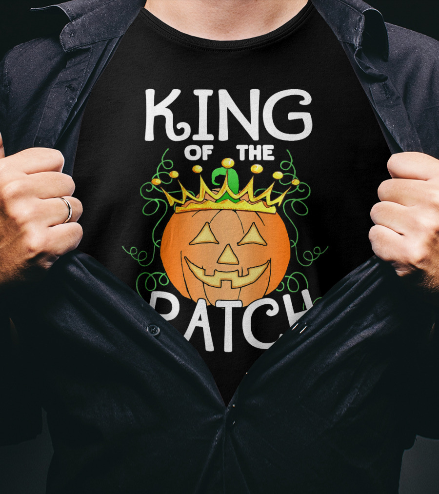 Halloween King Of The Patch Pumpkin With Crown T-Shirt