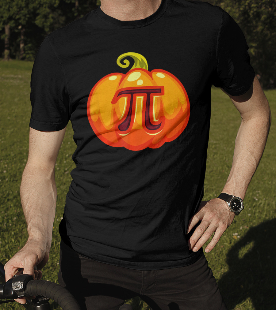 Math Teacher Pi Symbol Pumpkin Halloween Costume T-Shirt
