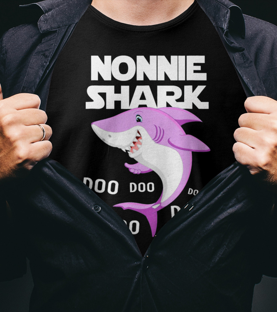 Nonnie Shark Doo Doo Doo Grandma Gift T-Shirt