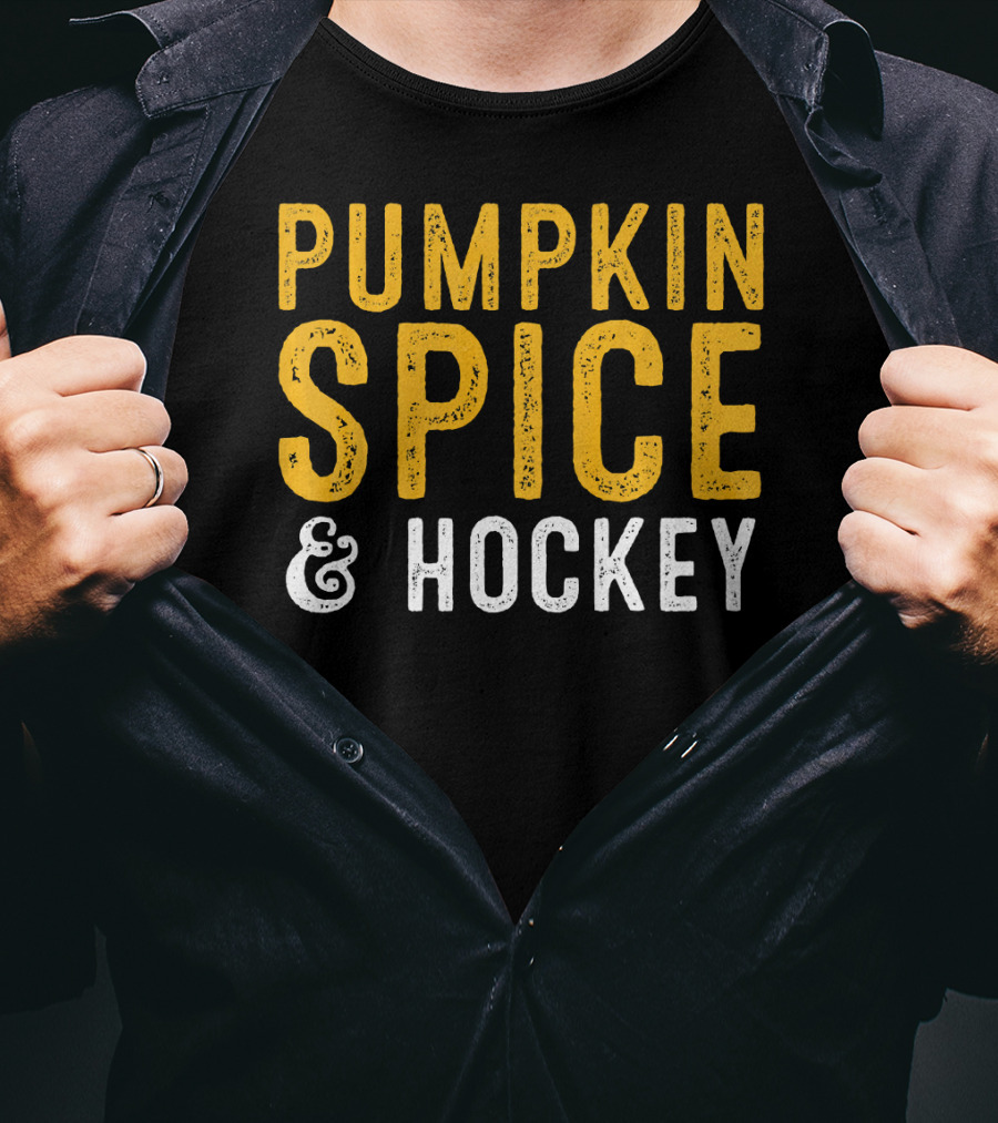 Pumpkin Spice And Hockey T-Shirt