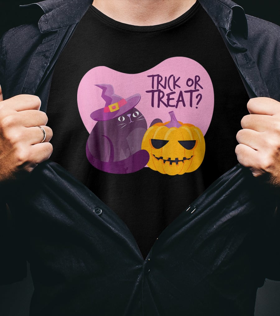 Trick Or Treat Happy Halloween Day Kids Halloween Pump T-Shirt