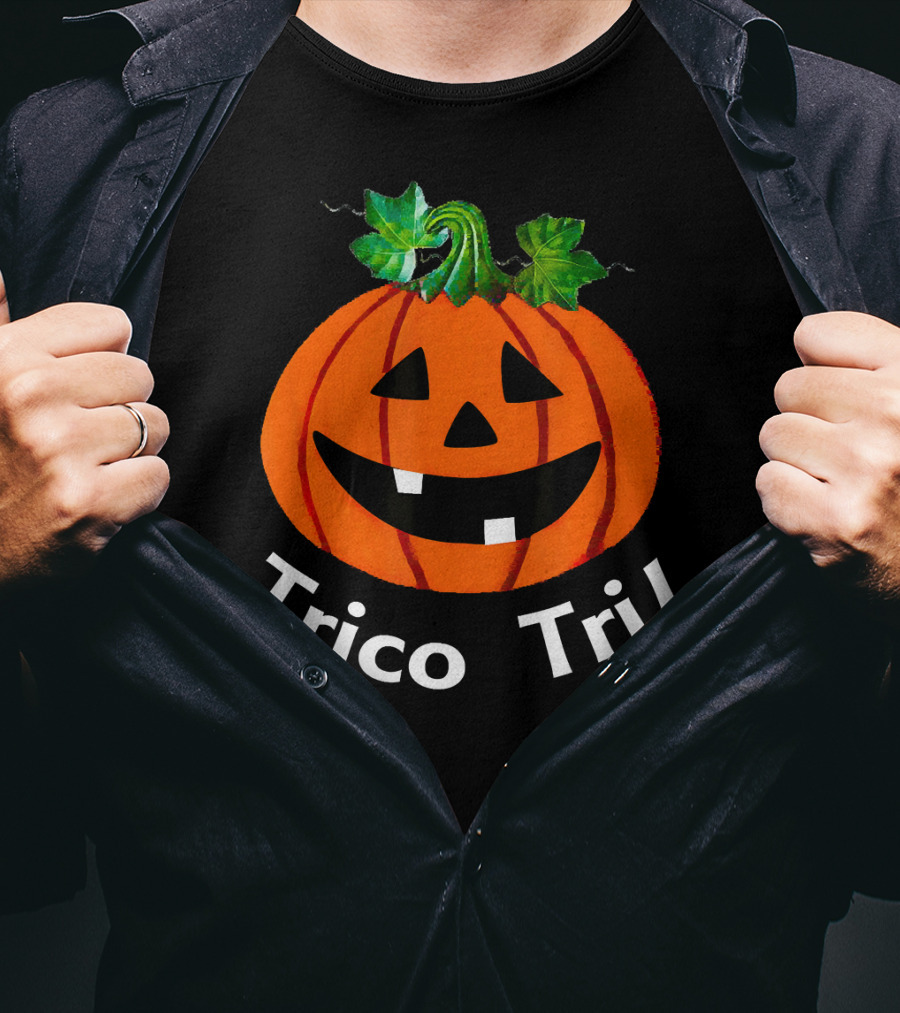 Trico Tri Pumpkin Halloween Jack-O'-Lantern T-Shirt