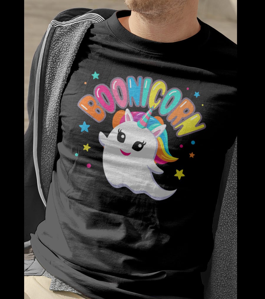 BOONICORN Unicorn Rainbow Stars T-Shirt