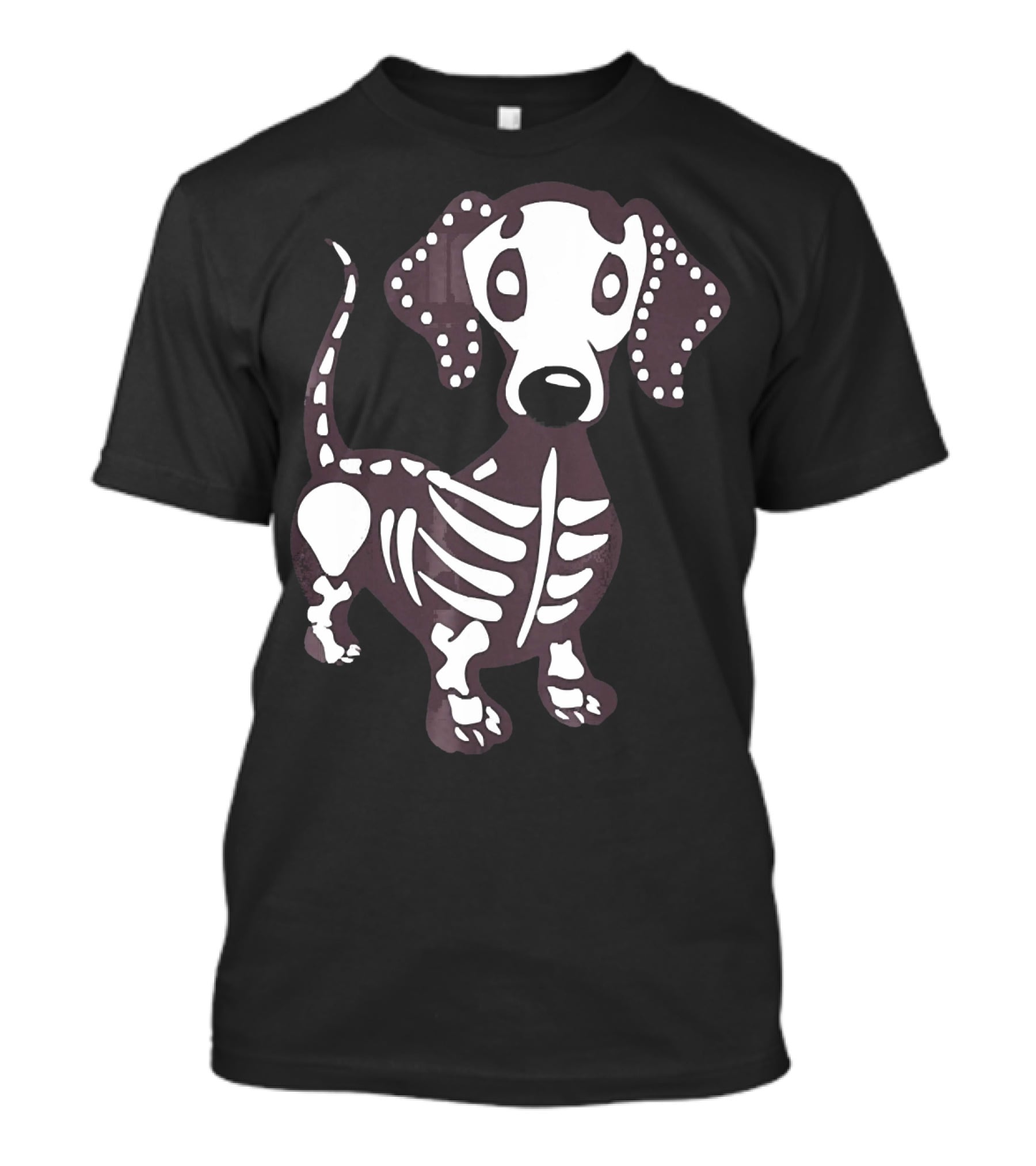 Dachshund Skeleton Skull Creepy Canine Bone T-Shirt