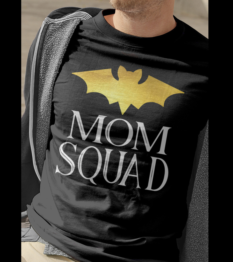 Mom Squad Gold Bat T-Shirt