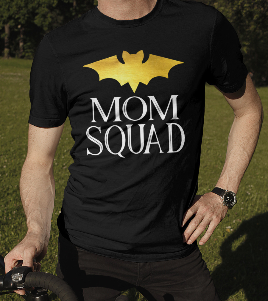Mom Squad Gold Bat T-Shirt
