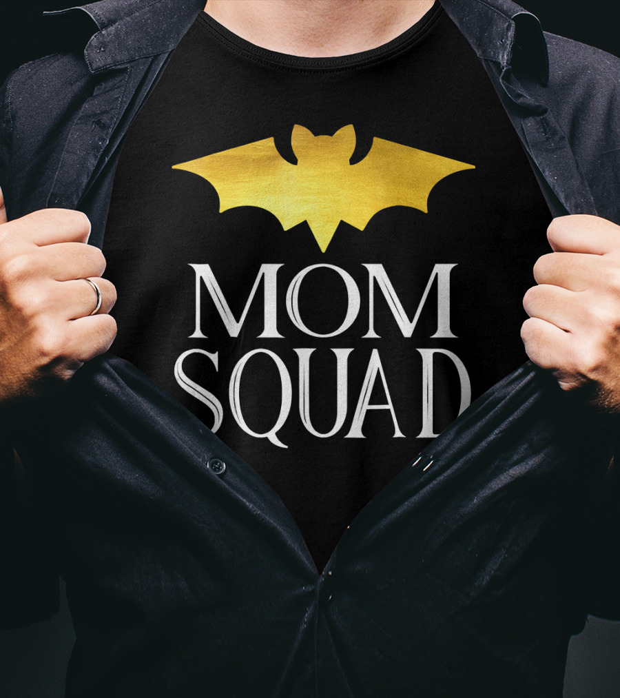 Mom Squad Gold Bat T-Shirt