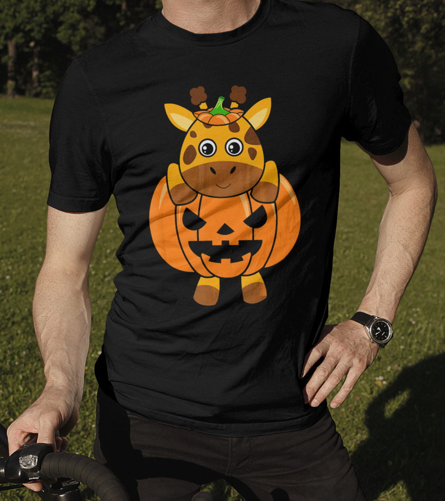 Adorable Giraffe Pumpkin Halloween Costume Body T-Shirt