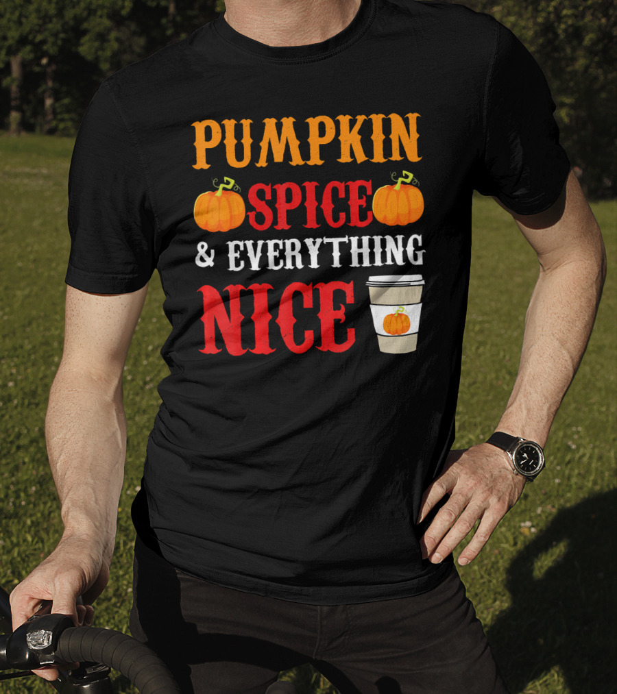 Pumpkin Spice And Everything Nice Coffee Halloween Costume T-Shirt