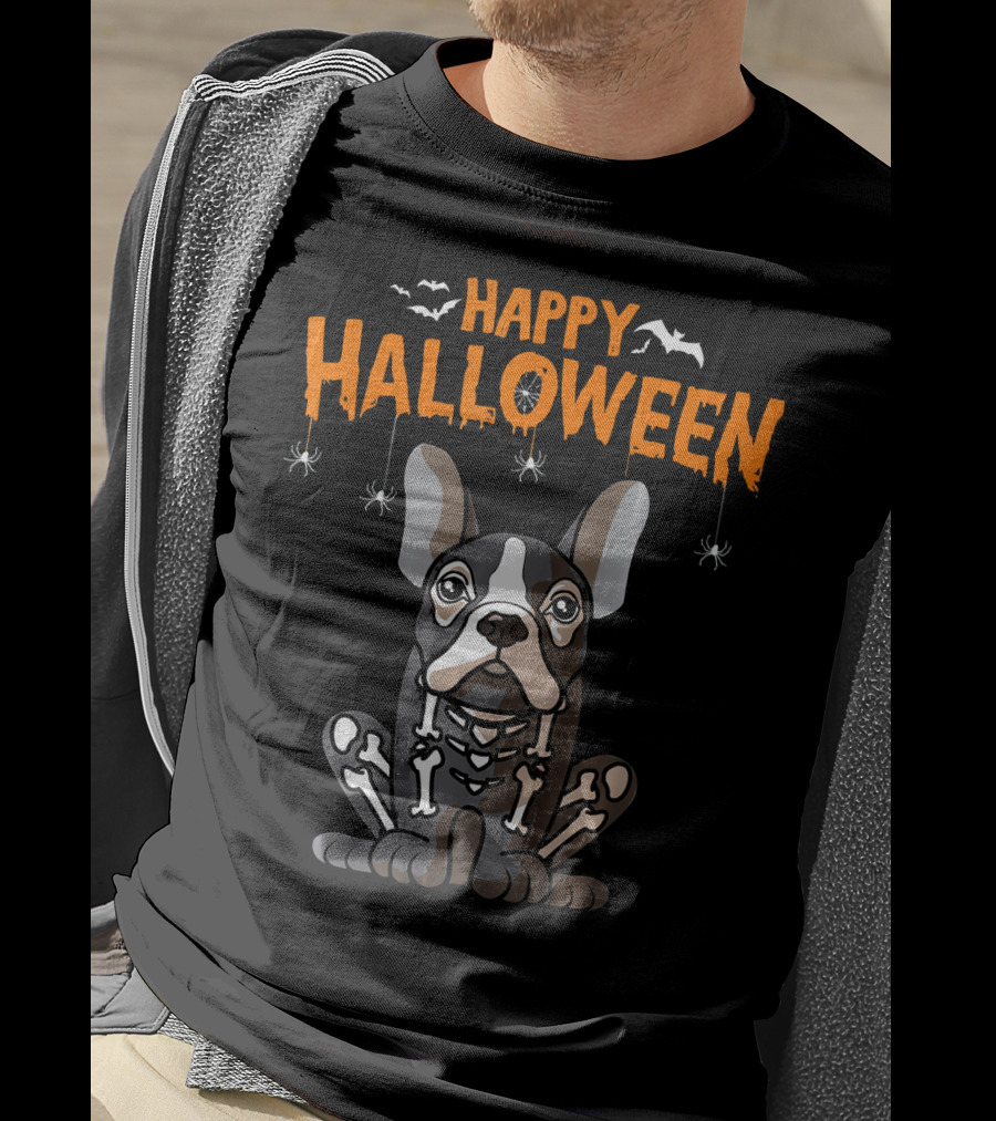 Happy Halloween French Bulldog Frenchie T-Shirt