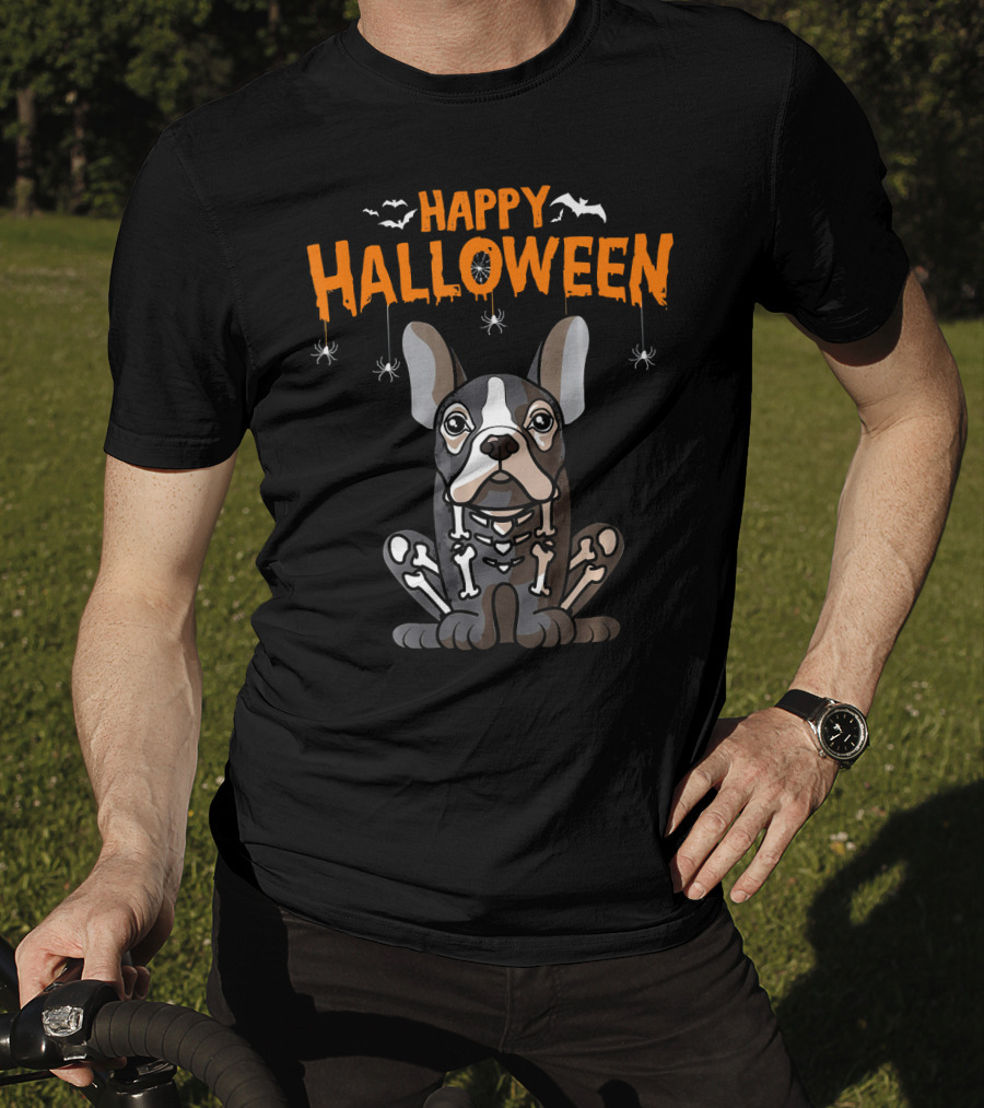 Happy Halloween French Bulldog Frenchie T-Shirt