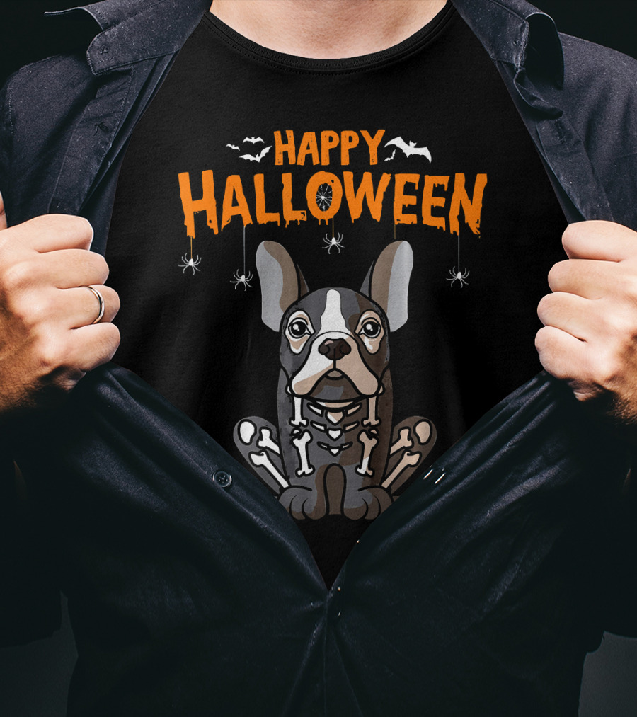 Happy Halloween French Bulldog Frenchie T-Shirt