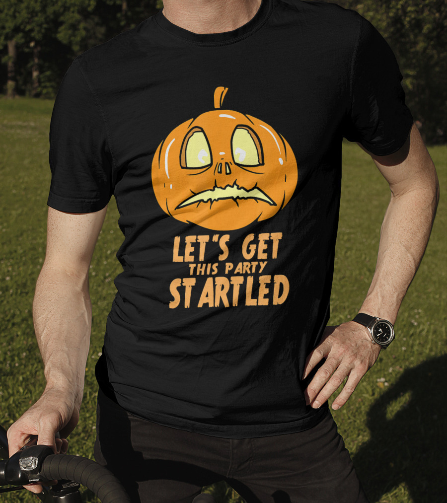 Let's Get This Party Startled Jack O Lantern Pumpkin T-Shirt