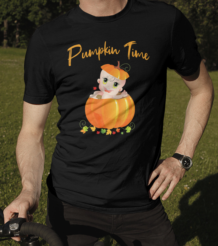 Pumpkin Time Baby Halloween Pumpkin T-Shirt