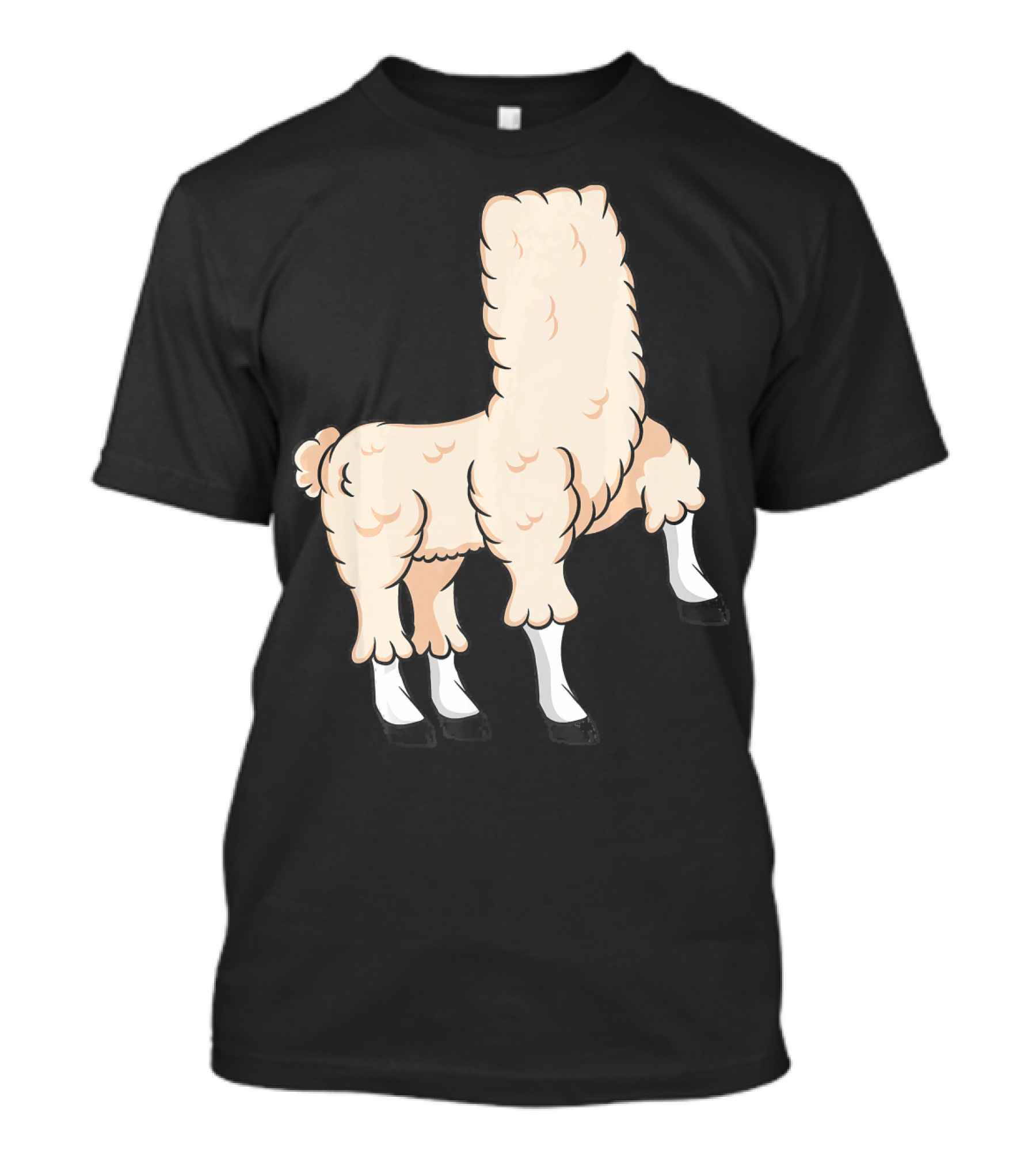Llama Costume Halloween Easy Cosplay Headless T-Shirt