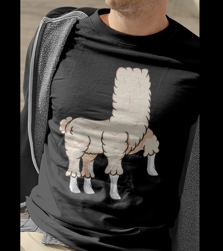 Llama Costume Halloween Easy Cosplay Headless T-Shirt