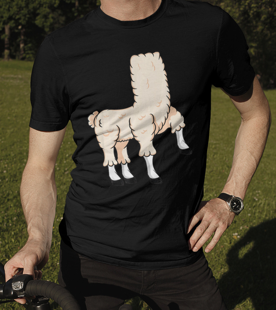 Llama Costume Halloween Easy Cosplay Headless T-Shirt