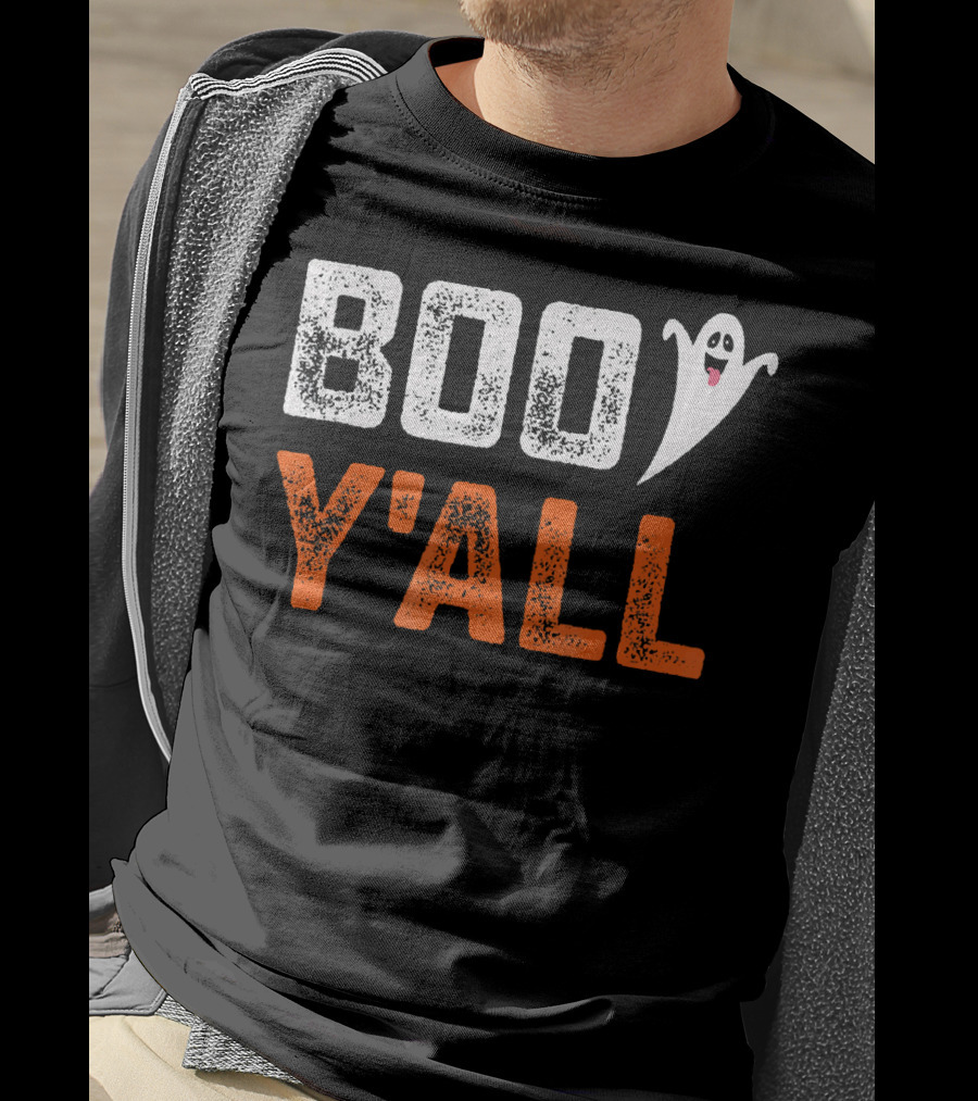 Boo Y'All Ghost Halloween Humor T-Shirt