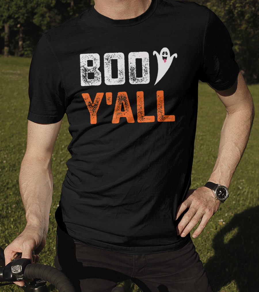 Boo Y'All Ghost Halloween Humor T-Shirt