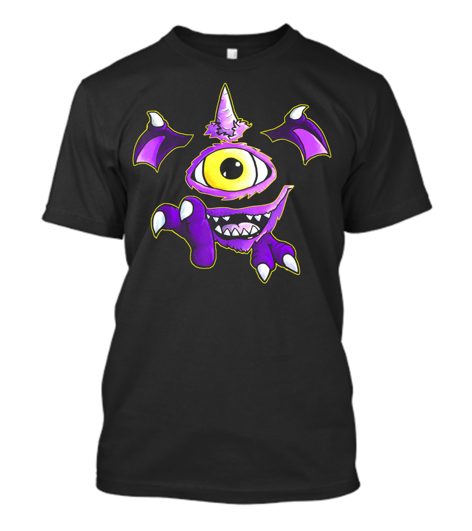 Purple People Eater One-Eyed Monster Halloween T-Shirt