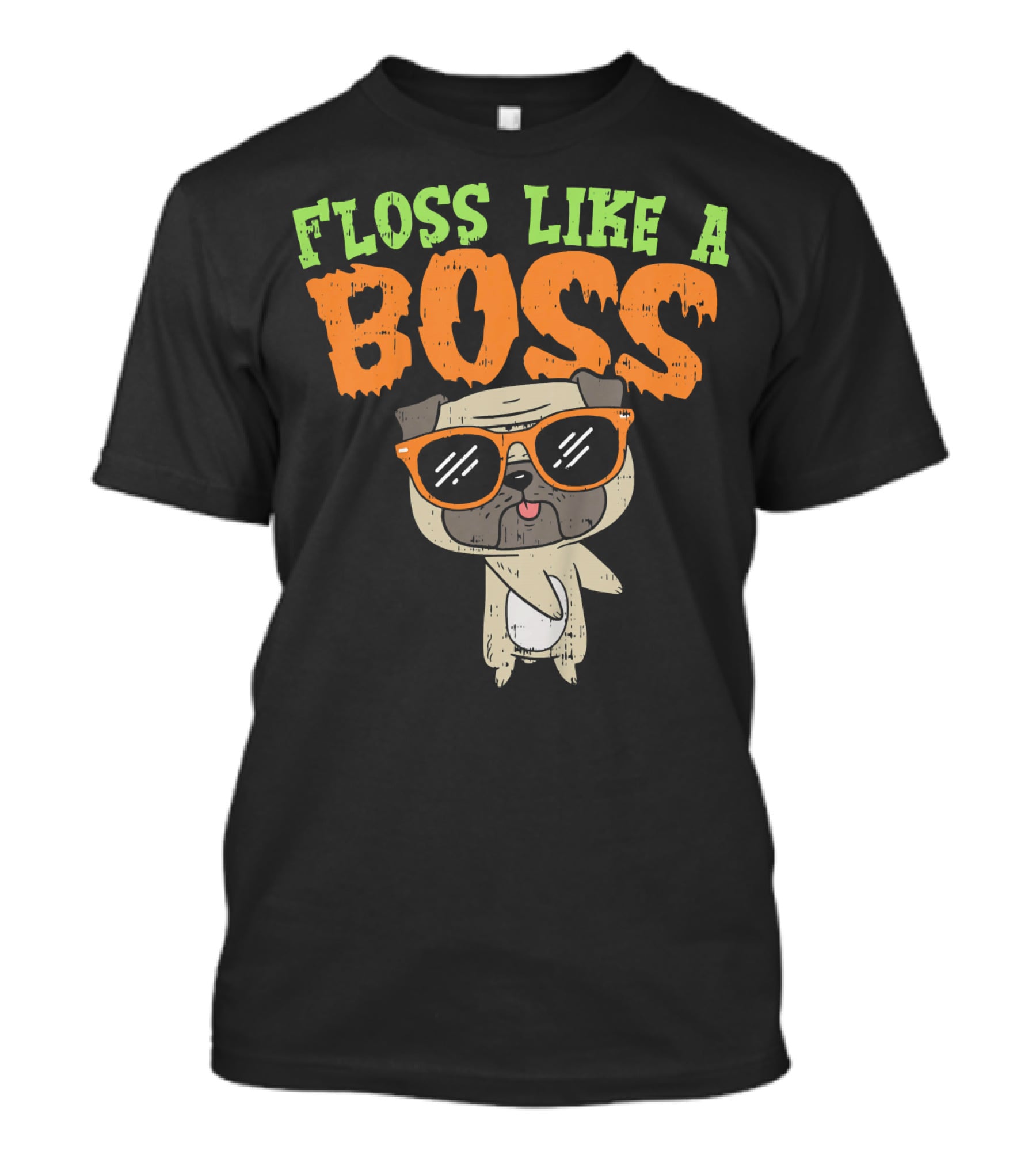 Floss Like A Boss Pug T-Shirt