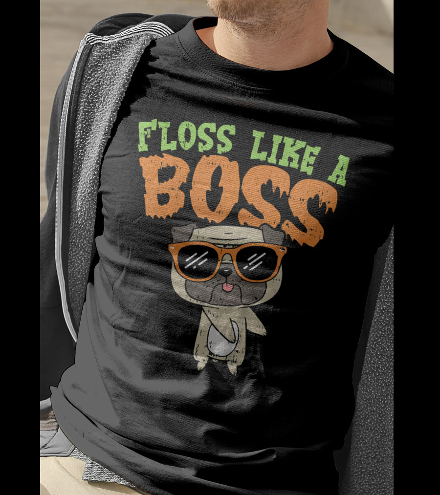 Floss Like A Boss Pug T-Shirt