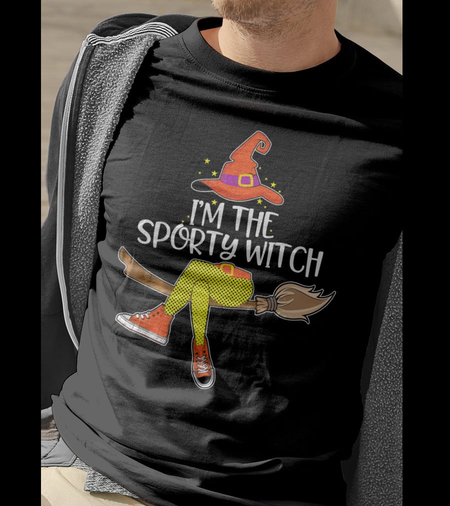 I'm The Sporty Witch Halloween Match T-Shirt