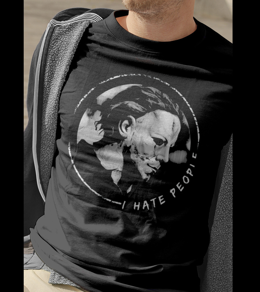 I Hate People Myers Horror Mask T-Shirt