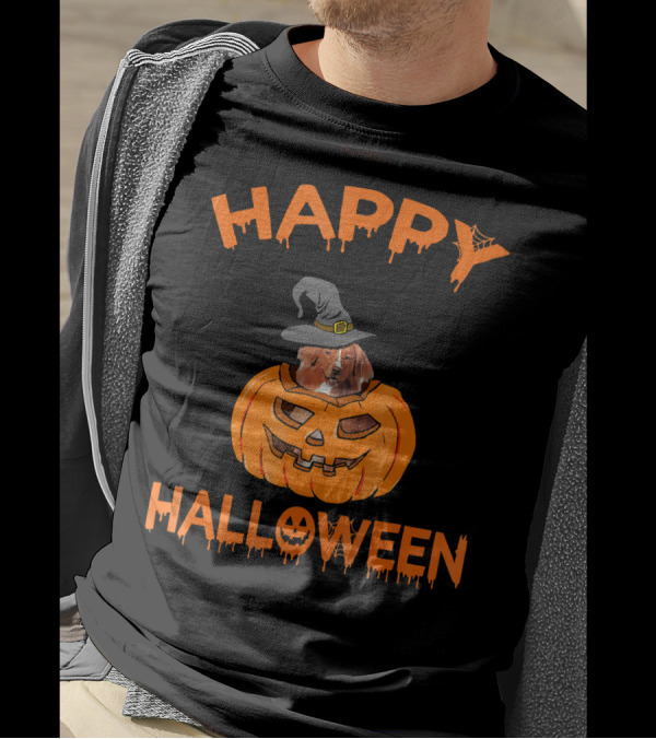 Happy Halloween Nova Scotia Duck Tolling Retriever Pumpkin T-Shirt