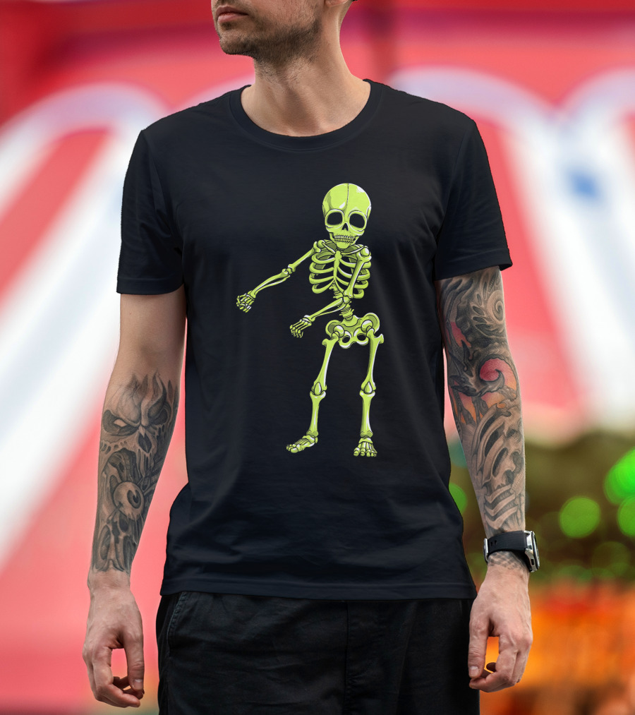 Floss Dance Neon Skeleton T-Shirt