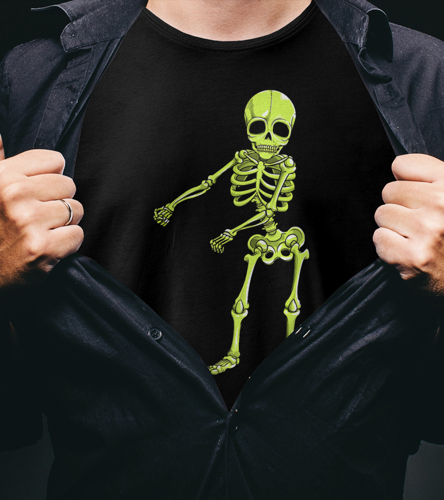 Floss Dance Neon Skeleton T-Shirt