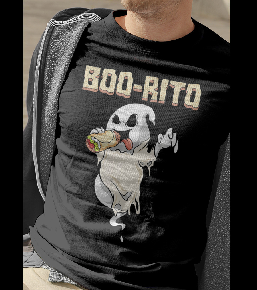BOO-RITO Ghost Eating Burrito T-Shirt
