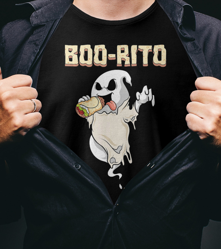 BOO-RITO Ghost Eating Burrito T-Shirt
