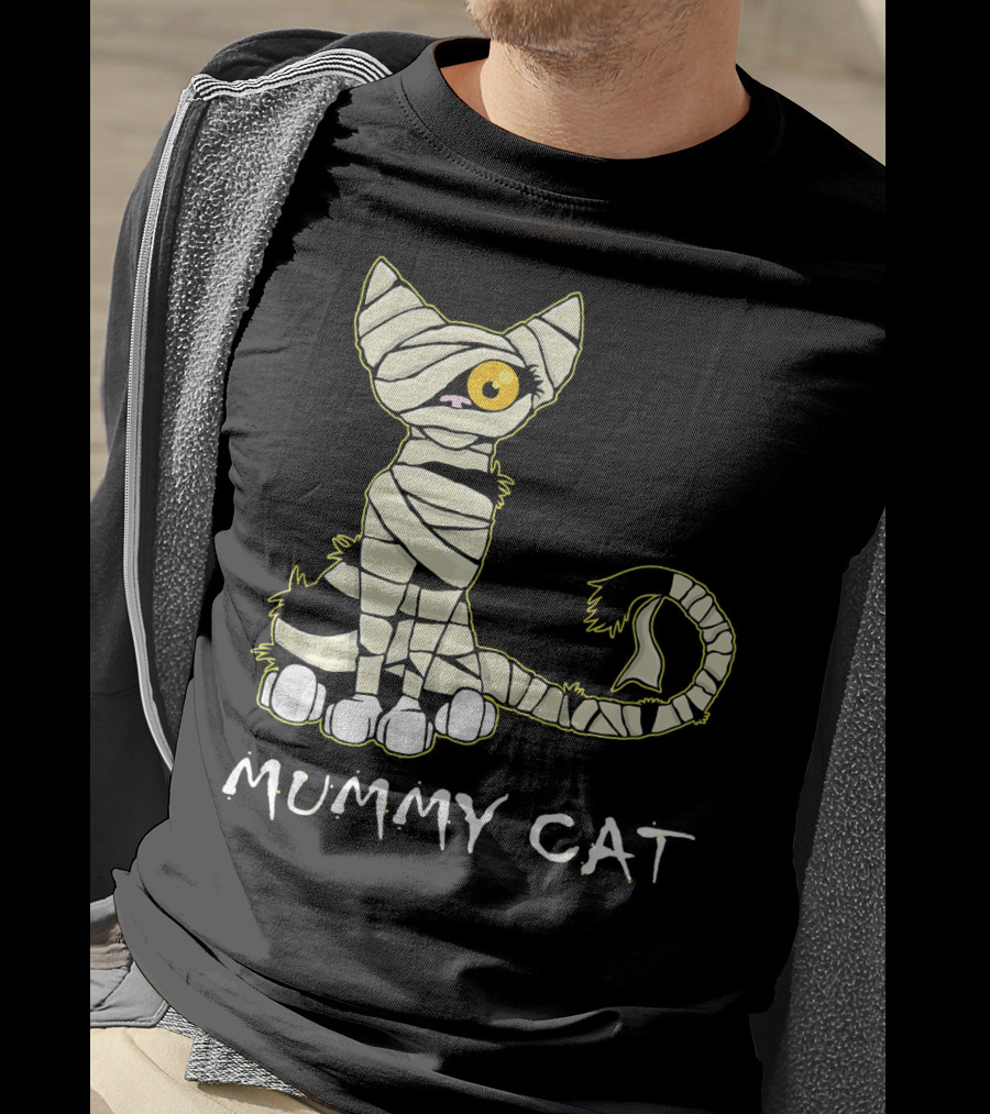 Mummy Cat Black Cat Mummy T-Shirt