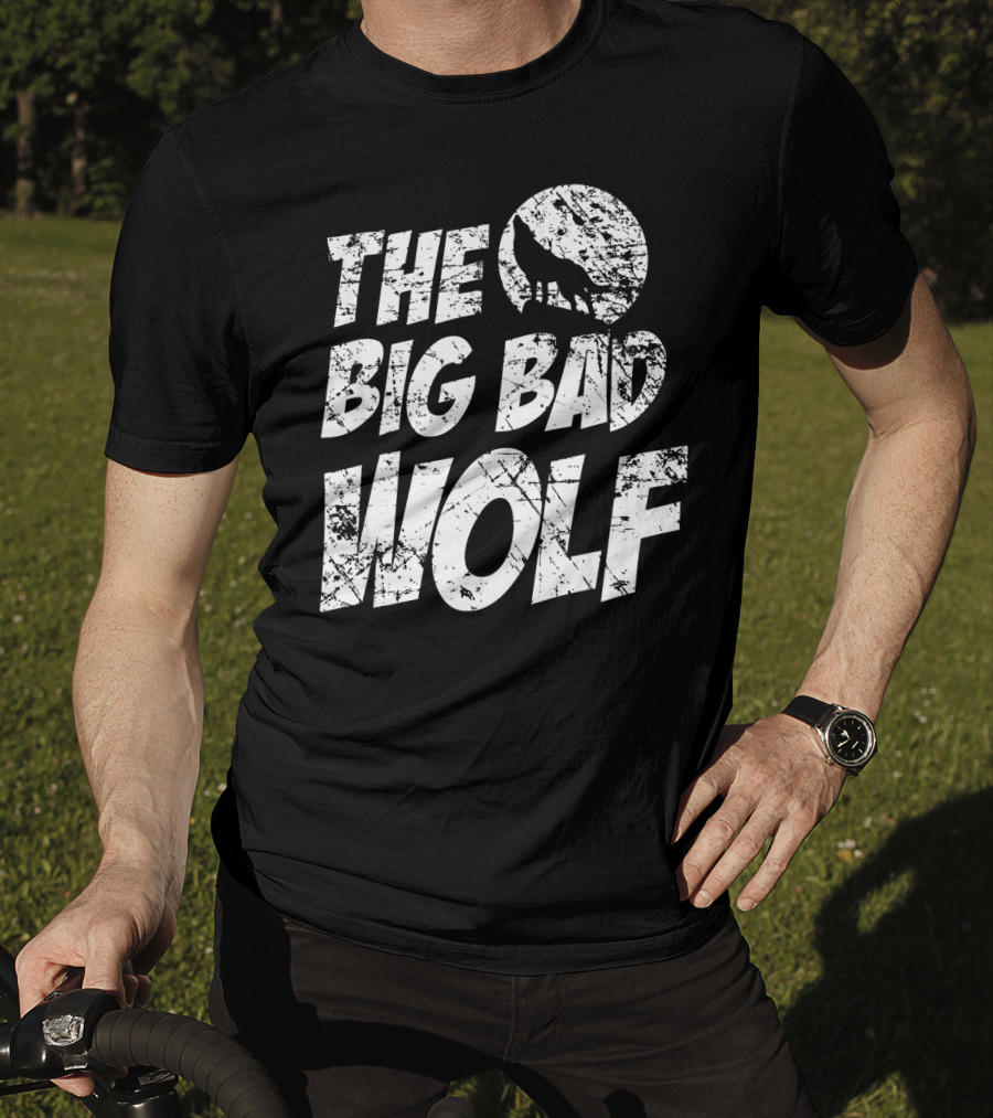 The Big Bad Wolf Howling Silhouette Moon T-Shirt