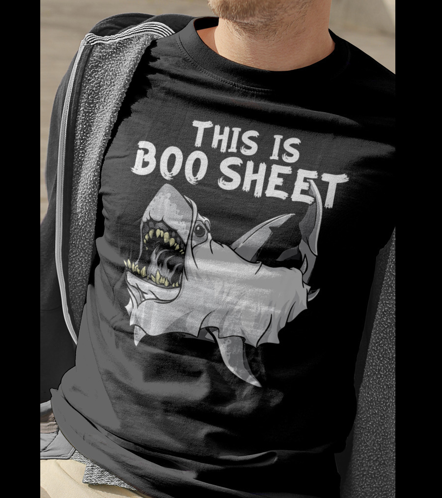 This Is Boo Sheet Shark Ghost Great Whi T-Shirt