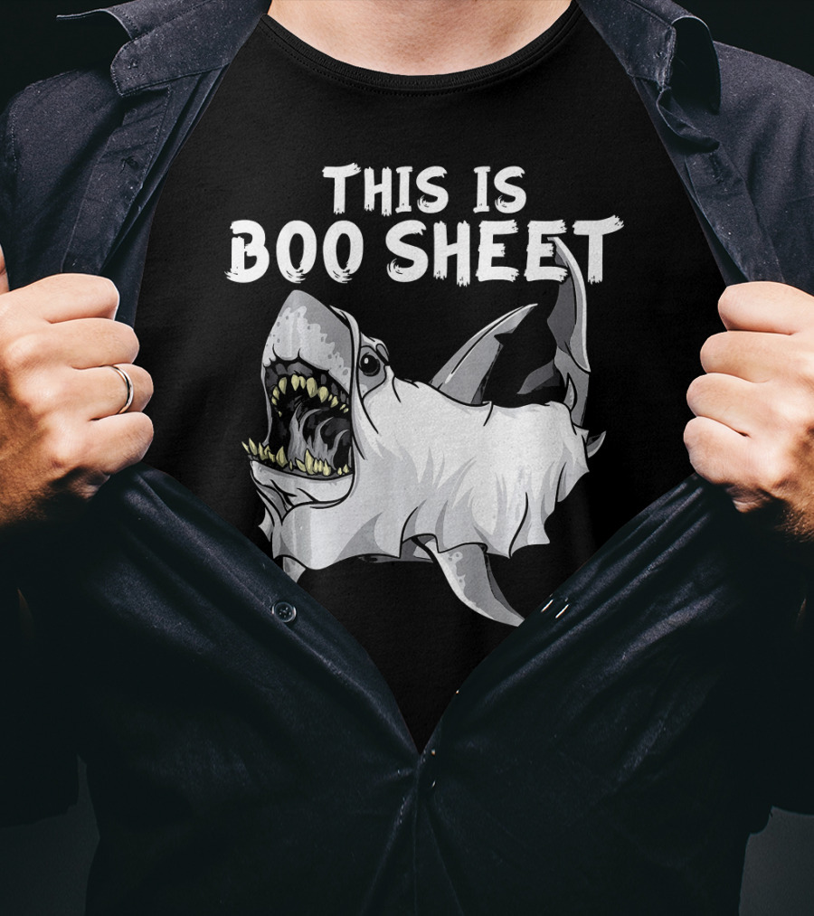This Is Boo Sheet Shark Ghost Great Whi T-Shirt