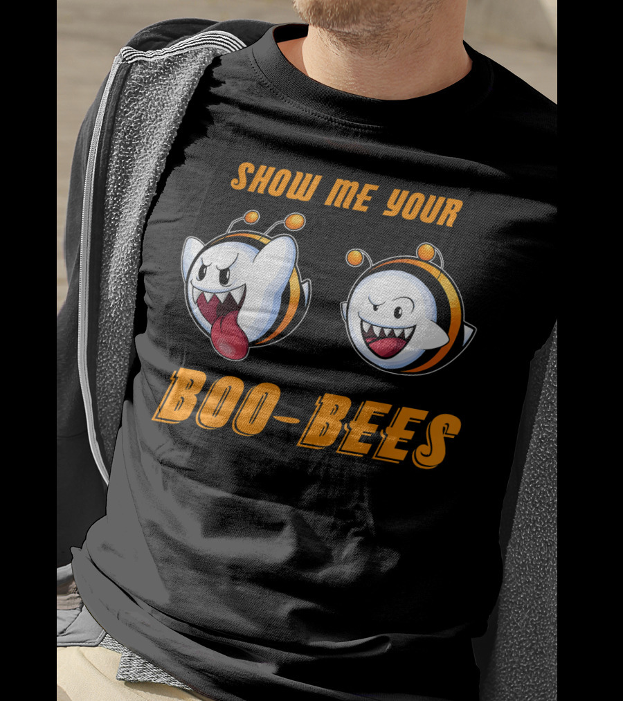 Show Me Your Boo Bees Halloween Ghost Bees T-Shirt