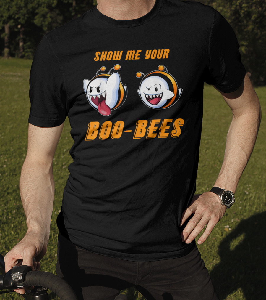 Show Me Your Boo Bees Halloween Ghost Bees T-Shirt
