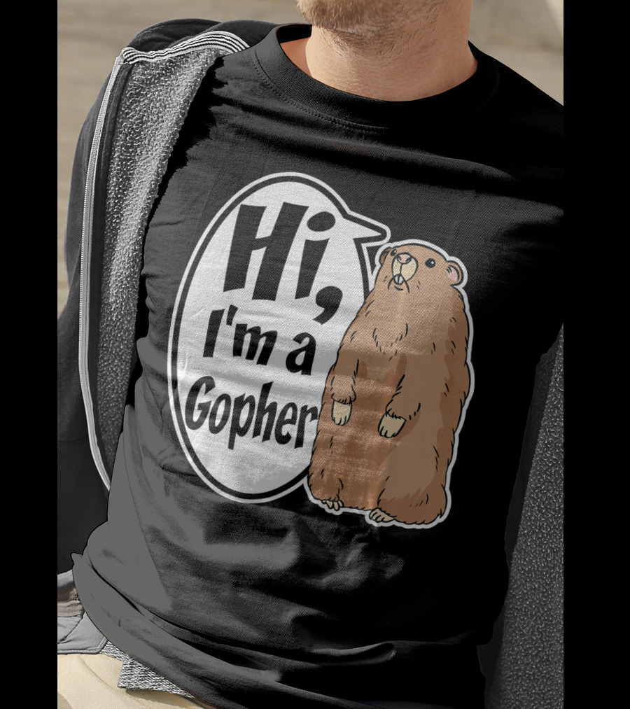 Hi I'm A Gopher Funny Halloween Party Cos T-Shirt