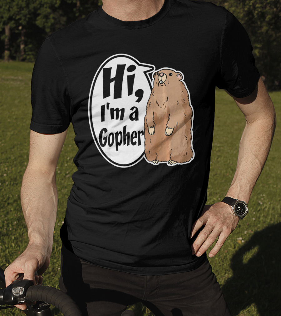Hi I'm A Gopher Funny Halloween Party Cos T-Shirt