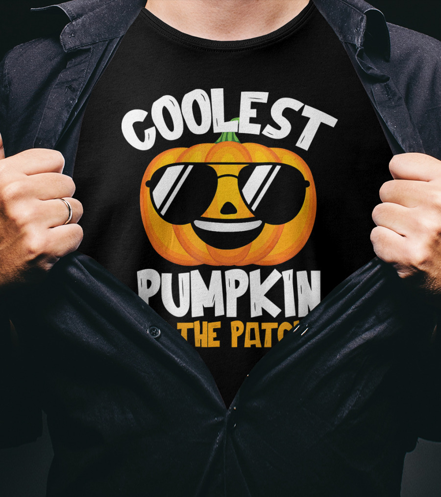 Coolest Pumpkin In The Patch Halloween Boys T-Shirt