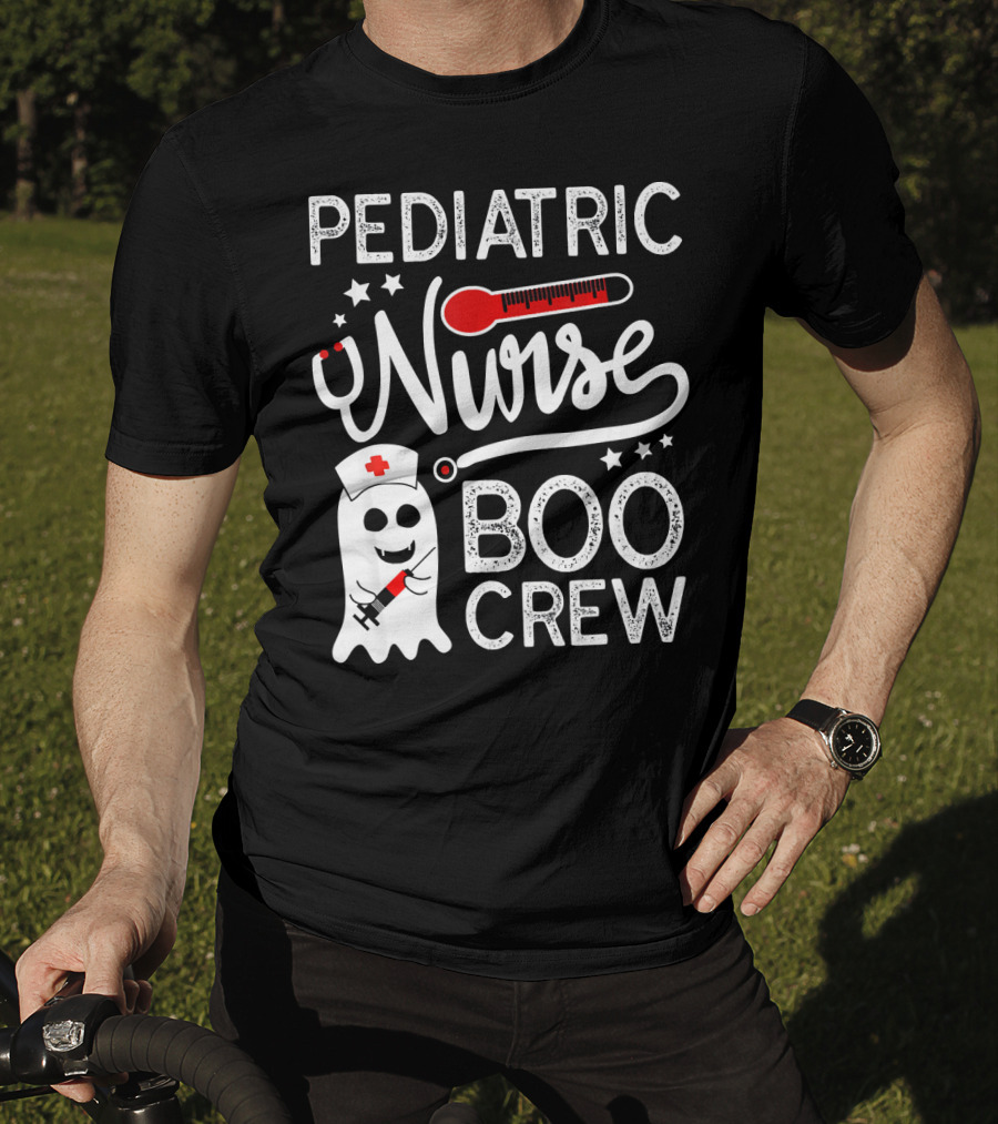 Pediatric Nurse Boo Crew Halloween Costume T-Shirt