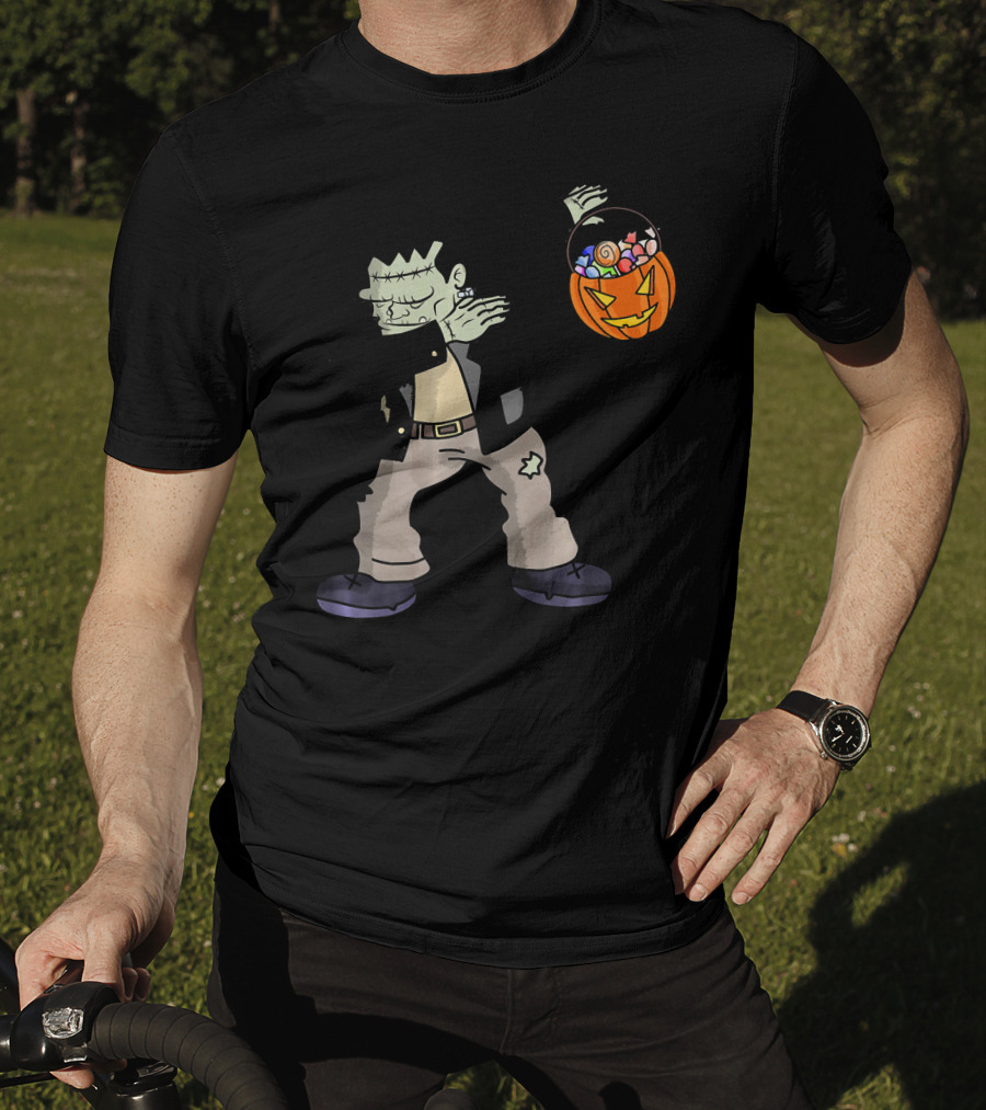 Happy Daboween Frankenstein Dab Candy Bucket T-Shirt