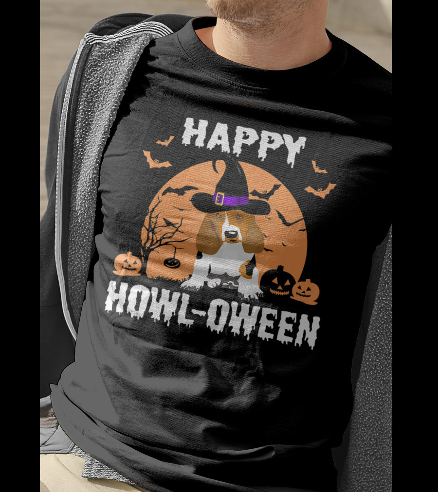 Happy Howl-Oween Beagle Halloween T-Shirt